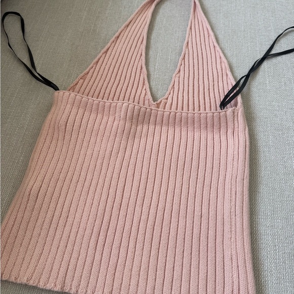 Forever 21 Dusty Pink Ribbed Knit Halter - Picture 4 of 5